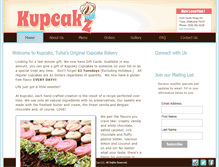 Tablet Screenshot of kupcakzbakery.com